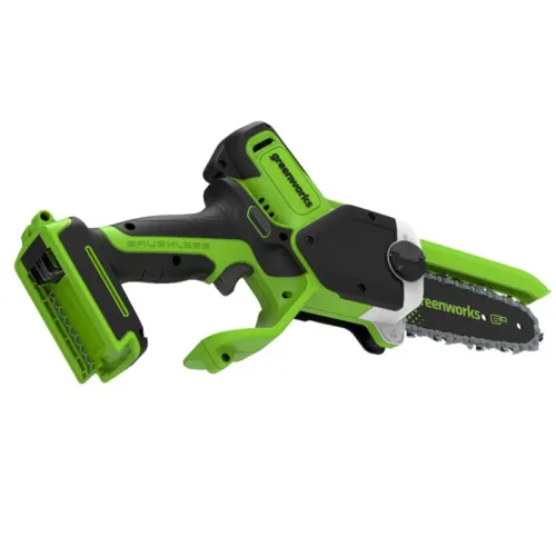 Цепная мини-пила Greenworks GD24CS15 24V 2010107 (15 см) с автоматической смазкой цепи бесщеточная аккумуляторная — детальное фото